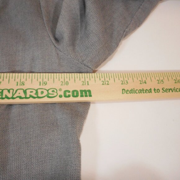 Coldwater Creek Womens Large Gray Embroidered Button-up Tunic Cotton Boho - Picture 5 of 11